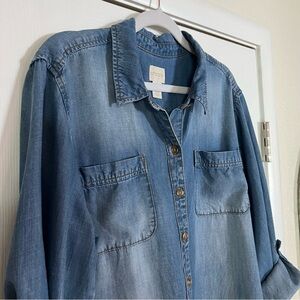 Chico’s Denim Shirt/Tunic